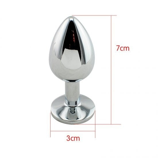 Portable Crystal Stainless Steel Plug